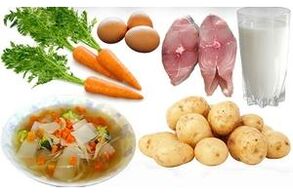 Alimente pentru dieta pentru gastrita stomacului